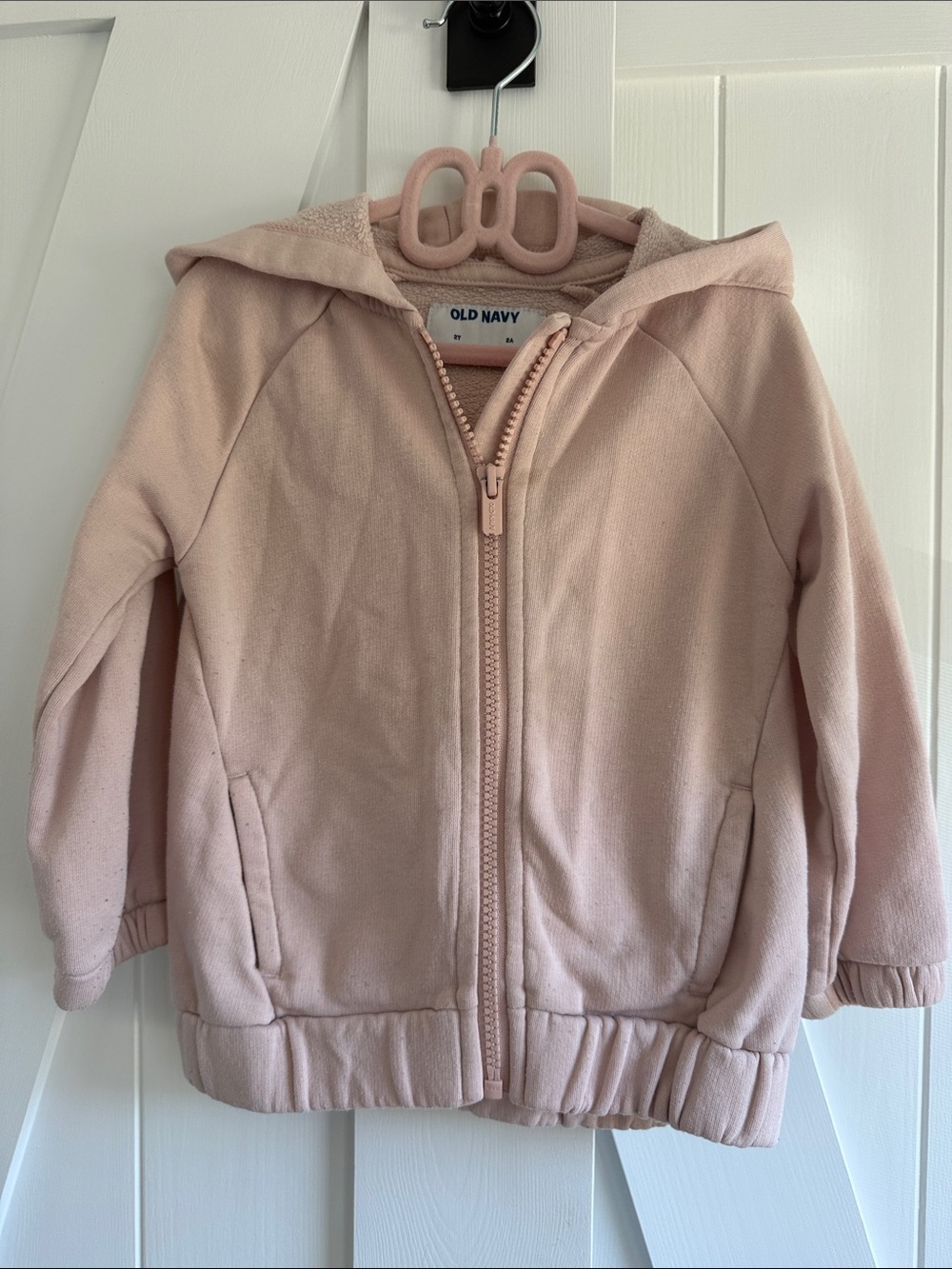 Old Navy Light Blush Zip-Up Hooded Jacket